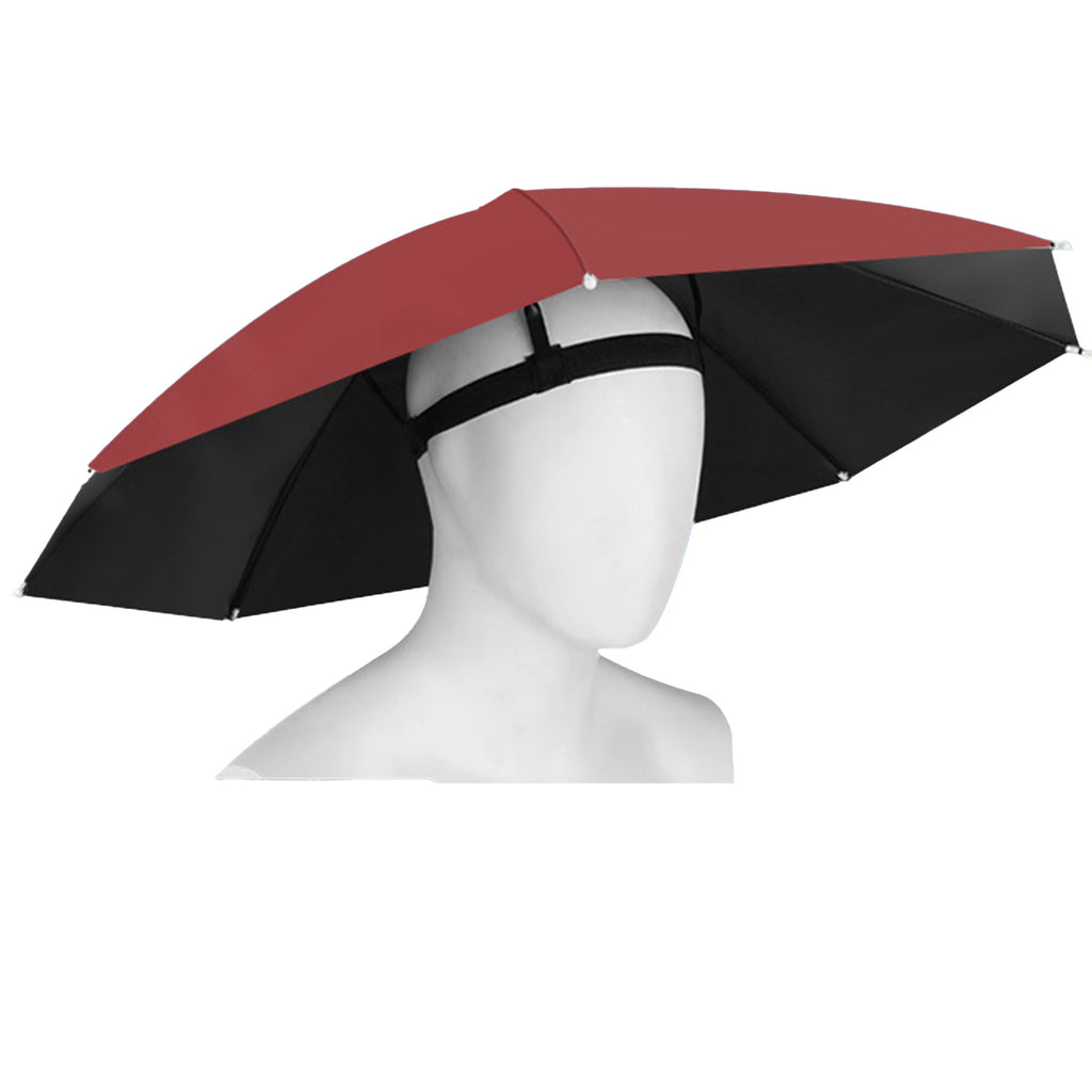 Outdoor Folding Fishing Large Headwear Umbrella Hat