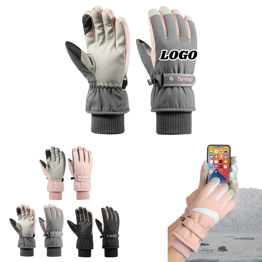 Skiing Gloves Fleece Touchscreen Waterproof Windproof