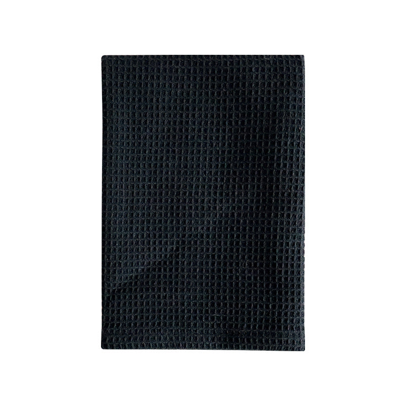 Cotton Waffle Dish Towels Scrub Kitchen Cloth Solid Color